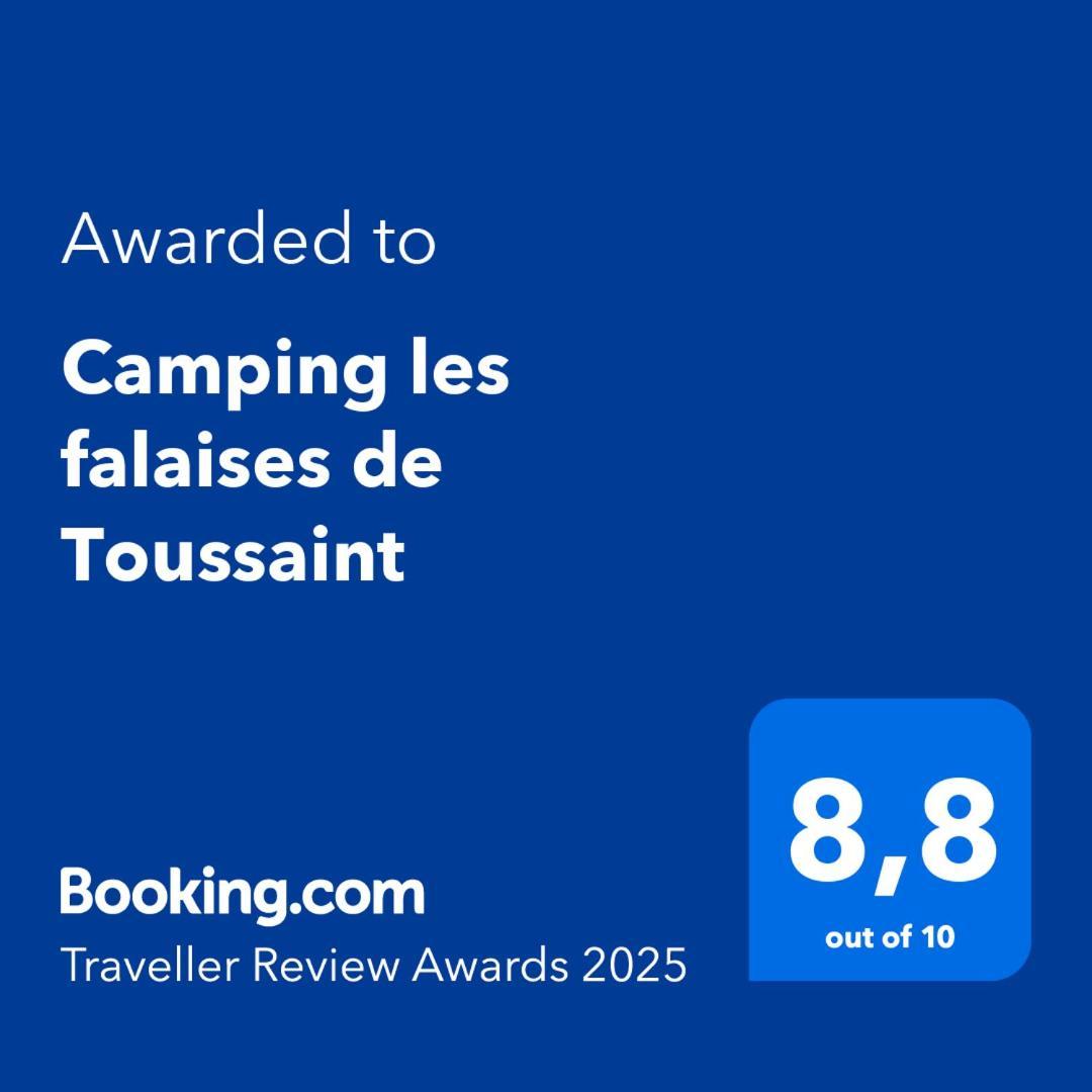 Camping Les Falaises De Toussaint Exterior foto